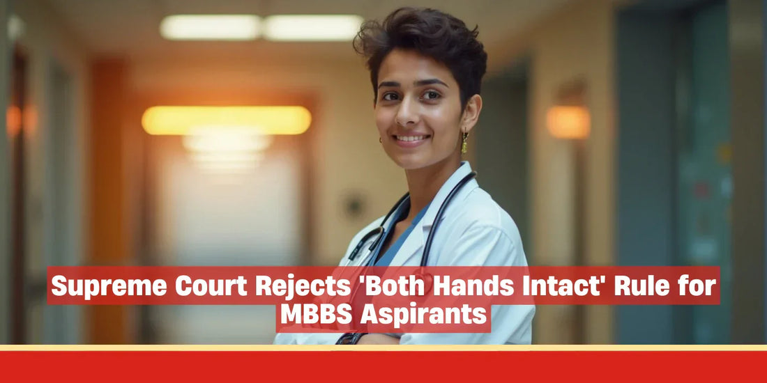 Supreme Court Rejects 'Both Hands Intact' Rule for MBBS Aspirants: A Victory for Inclusion and Equal Opportunity