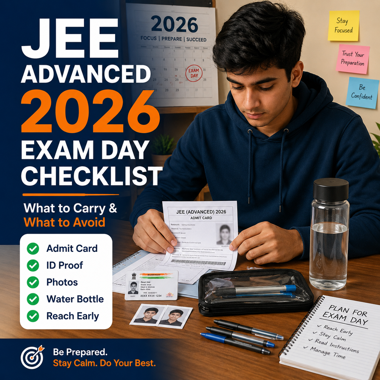What to Carry for JEE Advanced 2026 Exam Day: Complete Checklist for S ...